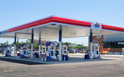 Modern benefits of gasoline station canopy design, Austin, TX, for high-traffic fueling locations
